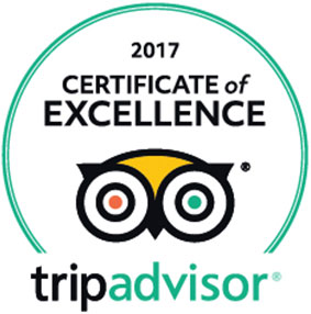 Trip Advisor 2016 Certificate of Excellence