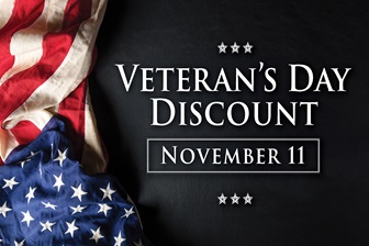 VETERAN'S DAY DISCOUNT